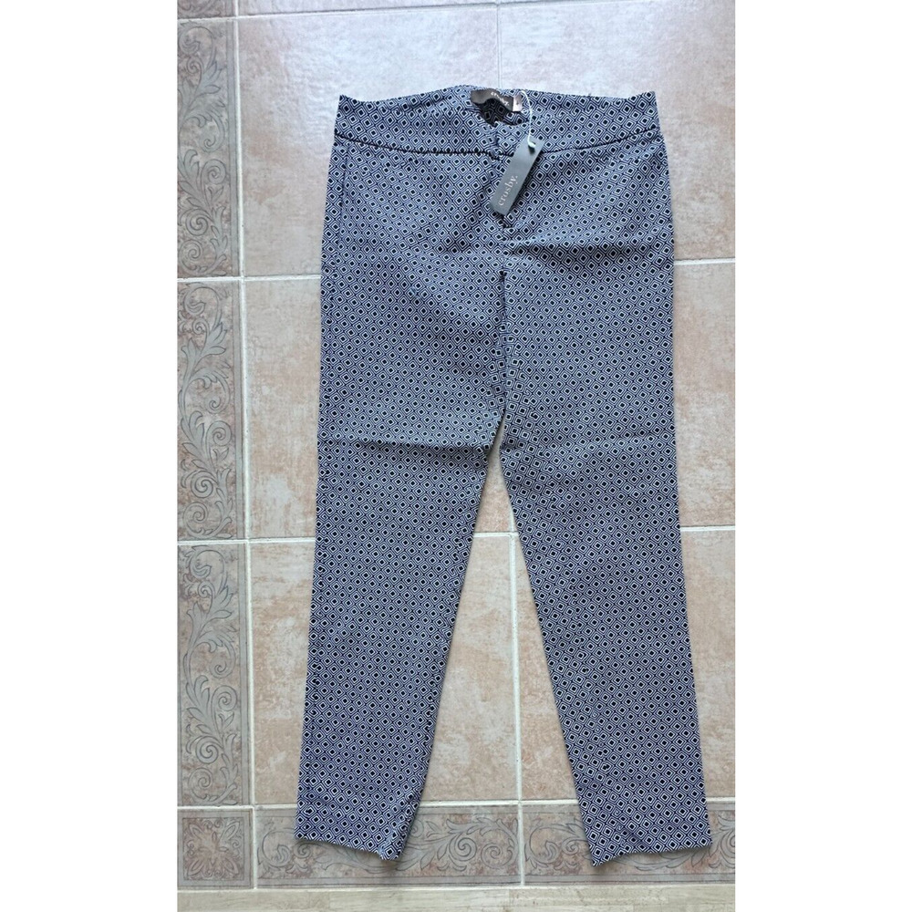 Crosby Printed skinny beck‎ pant front pockets Women Size 4 New !
